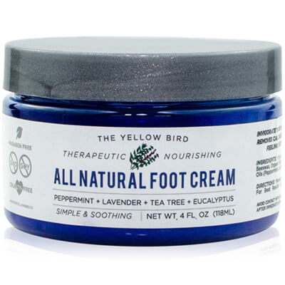 All Natural Antifungal Foot Cream by The Yellow Bird