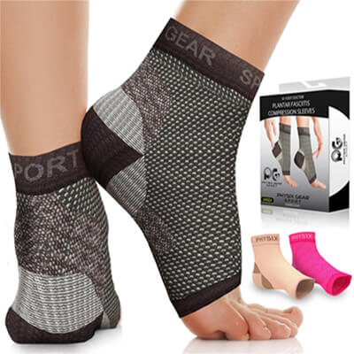 Fast Pain Relief Eases Swelling S/M Injury Recovery SIPLIV 3 Pairs Compression Socks Compression Foot Sleeves for Men&Women Compression Sleeve for Ankle Brace Support 3 Colors